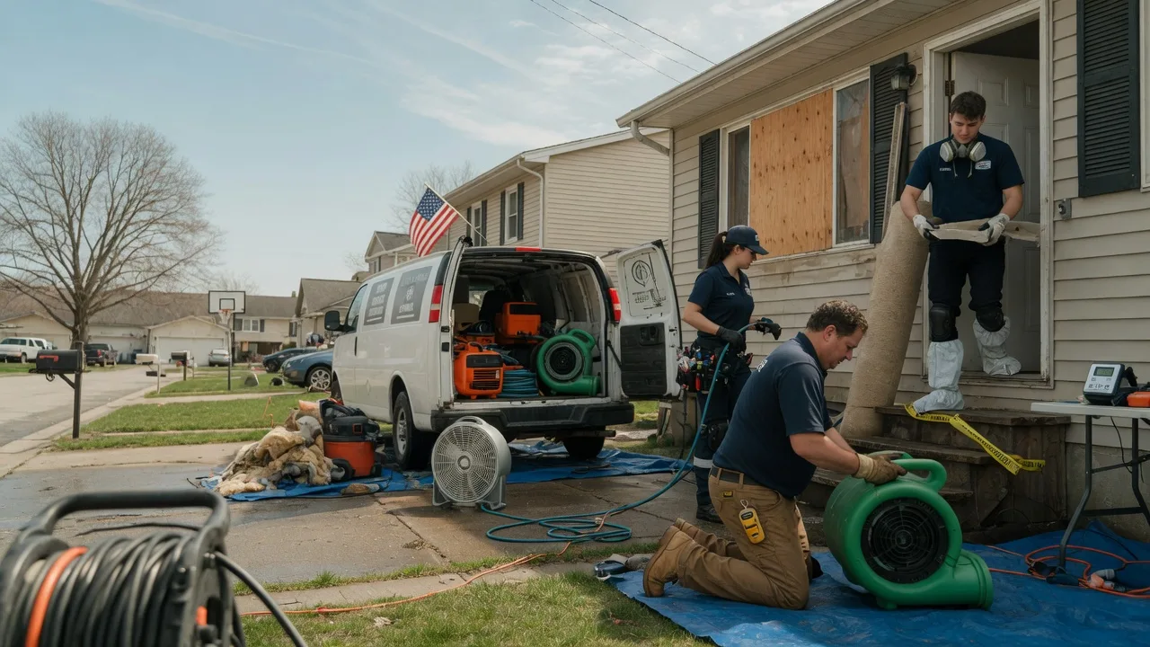 Water Damage Restoration in Du Bois, IL near me